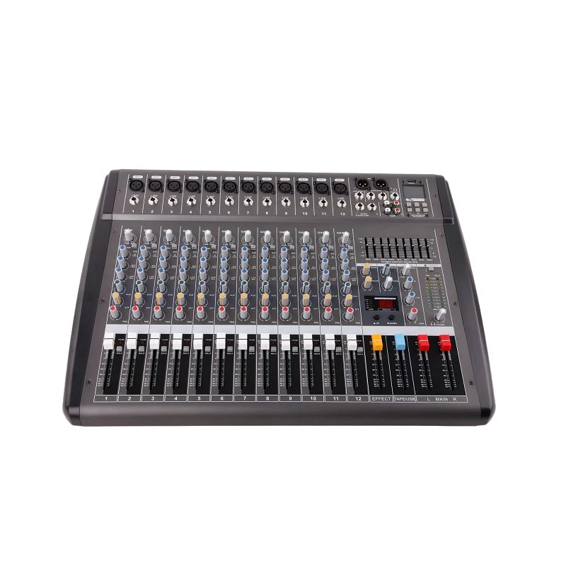 12-Channel Mixer With Built-in 2*250W Amplifier