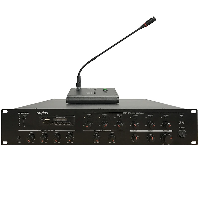 SA-120TU SA-240TU SA-350TU SA-500TU SA-60RM 120W 6-Zones Mixer Amplifier