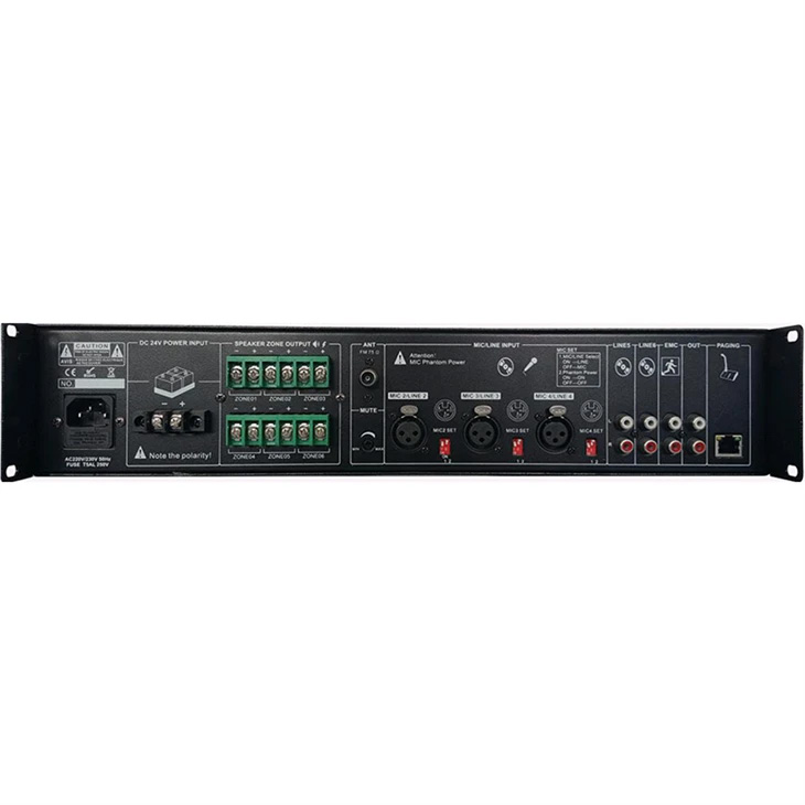 SA-120TU SA-240TU SA-350TU SA-500TU SA-60RM 120W 6-Zones Mixer Amplifier